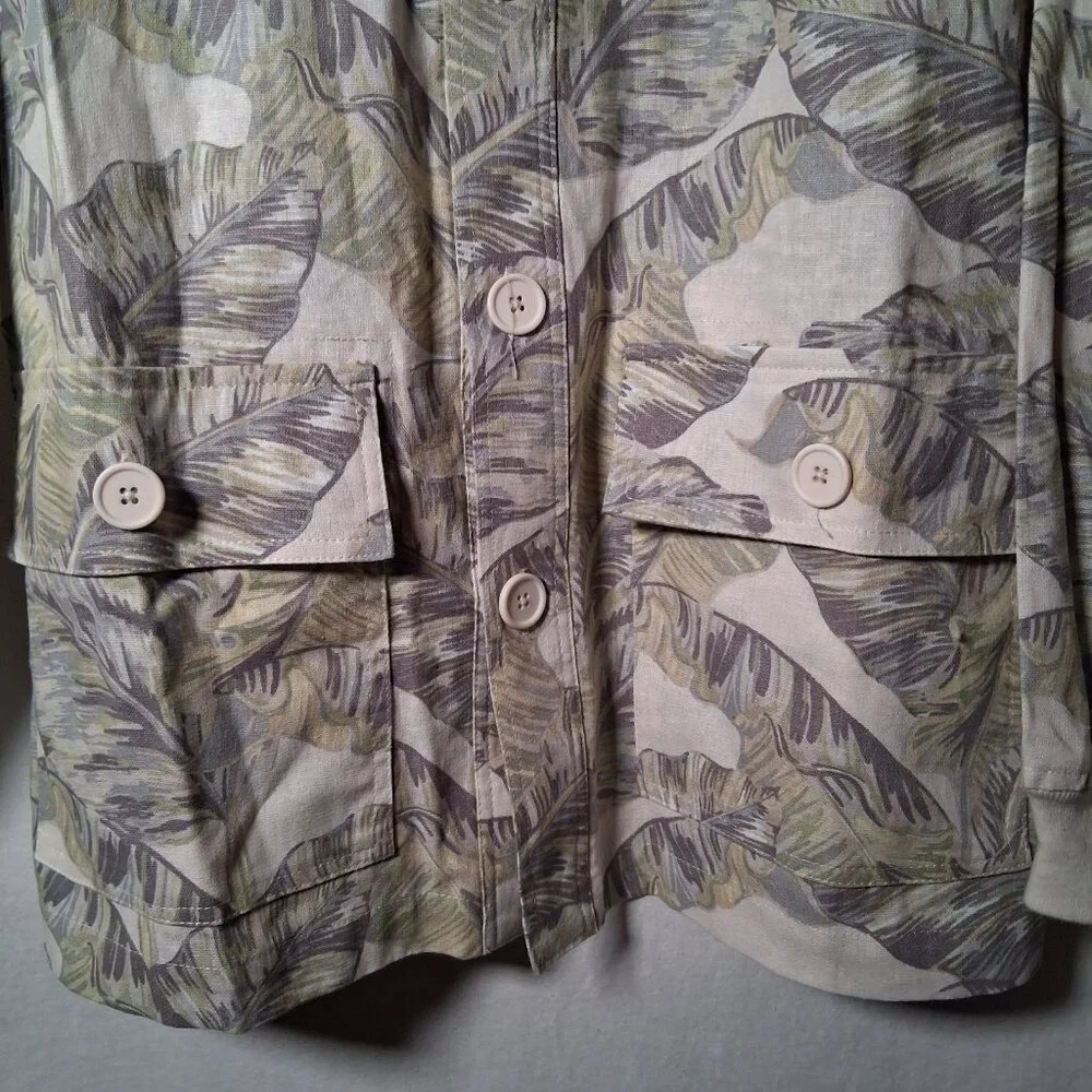 Walt Disney World Spirit Jersey Shirt S Button Collar Palms Safari Linen Blend - Picture 15 of 16
